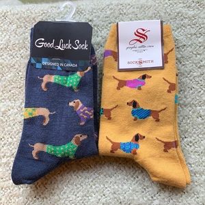 Dachshund Design Adult Socks 2 pair sold together